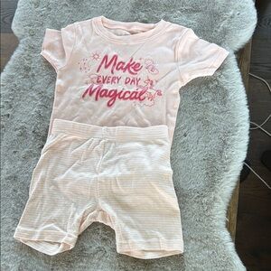 Pink Pajama Set with Magical Print
